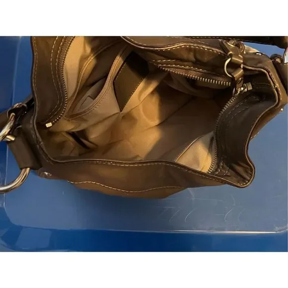 Coach Leather Hobo Shoulder Bag/Purse #L0920-F14707, Brown - Picture 8 of 15